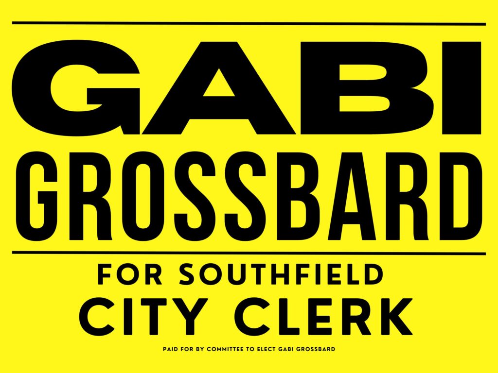 Vote GABI Grossbard For Southfield City Clerk